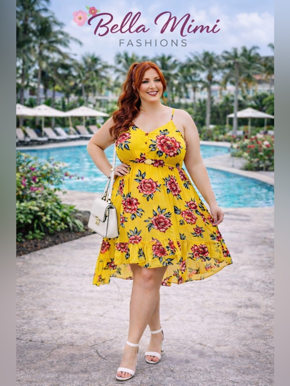 NWT Pacific a Vibes High low floral dress size XXL   111